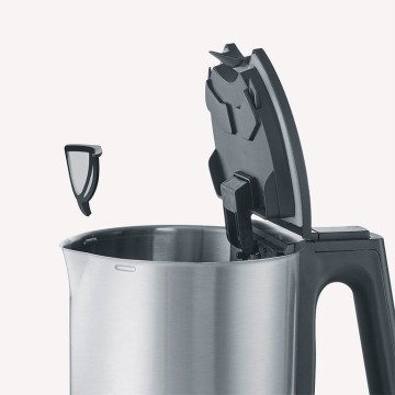 Severin WK 3409 electric kettle 1.7 L 2200 W Black  Stainless steel