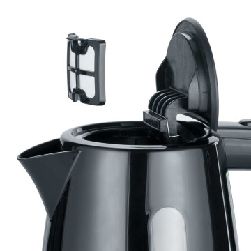 Severin WK 3410 electric kettle 1 L 2200 W Black