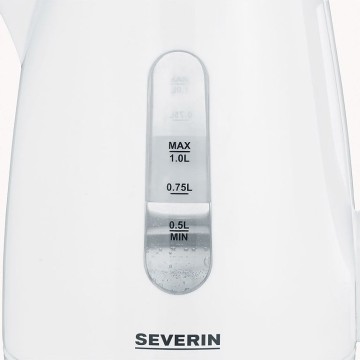 Severin WK 3411 electric kettle 1 L 2200 W White