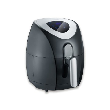 Severin 2430 Single 3.2 L Stand-alone 1500 W Hot air fryer Black  Stainless steel