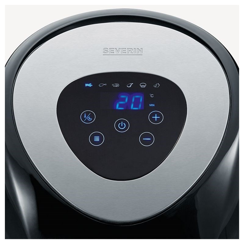 Severin 2430 Single 3.2 L Stand-alone 1500 W Hot air fryer Black  Stainless steel Severin 2430 Single 3.2 L Stand-alone 1500 W Hot air fryer Black  Stainless steel