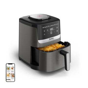 Tefal Easy Fry Silence EY551HE0 fryer Single 5 L Stand-alone Hot air fryer Black  Grey  Stainless steel