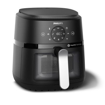 Philips 2000 series NA221/00 fryer Single 4.2 L Stand-alone 1500 W Hot air fryer Black  Silver