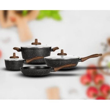 Smile MGK-24 7-piece cookware set with deep frying pan