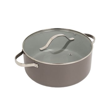 Casserole with lid MAESTRO MR-4009 (MR-4009-18) 18 cm 1 9 l Grey