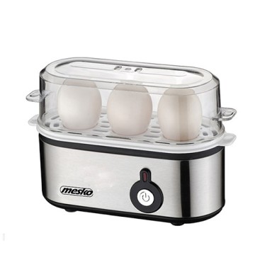 Mesko MS 4485 egg cooker 3 egg(s) 210 W Black Silver Transparent