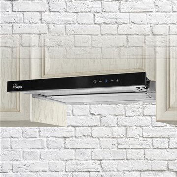 Akpo WK-7 Light Glass Touch 60 Under-cabinet cooker hood Black  Inox