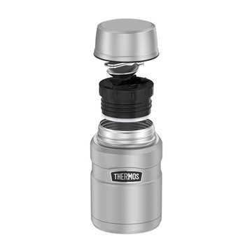 710 ml food thermos with folding spoon and cup THERMOS - army green