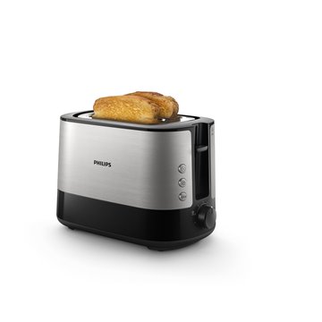 Philips Viva Collection HD2637/90 toaster 2 slice(s) Black  Stainless steel