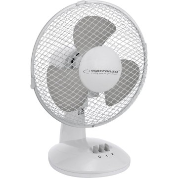 Desktop fan 9  Esperanza EHF004WE ZEPHYR White-Gray