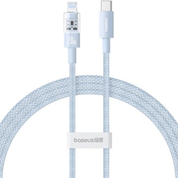 Baseus Gem USB-C to iP fast charging cable 1 m 20 W Blue