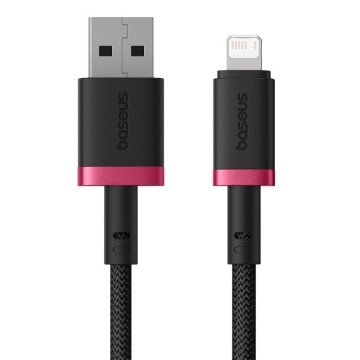 Baseus Dura Type A to IP 2.4A fast charging cable Black  Red