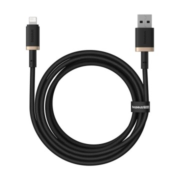 Baseus Dura Type A to IP 2.4A 2 m fast charging cable Black  Gold
