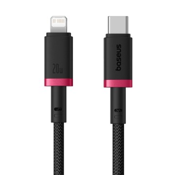 Baseus Dura Type C fast charging cable for iP 20 W 1 m Black  Red