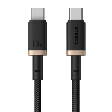 Baseus Dura Type C to Type C 100 W fast charging cable 2 m Black  Gold