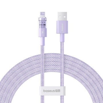 Baseus Gem USB to IP 2.4A fast charging cable 2 m Purple