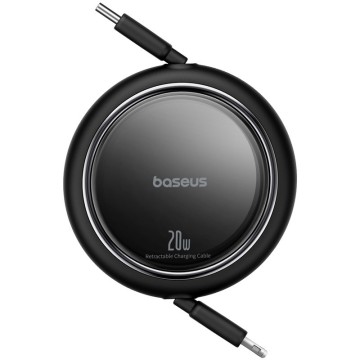 Baseus Free2Pull Expandable USB C to iP Ligtning fast charging cable 1 m 20 W Black
