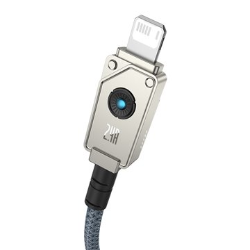 Baseus Unbreakable USB A to iP cable 2 m 5V-2.4A White