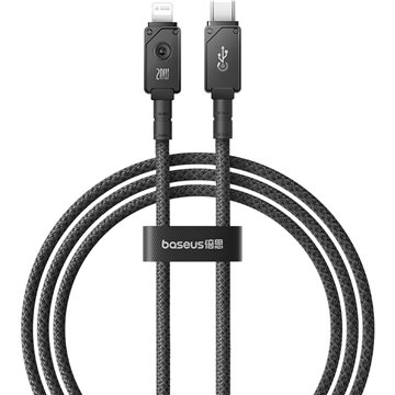 Baseus Unbreakable USB C to iP cable 1 m 20 W Black