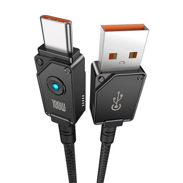 Baseus Unbreakable USB A to USB C cable 2 m 100 W Black