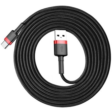 Baseus Cafule USB cable 2 m USB A USB C Black  Red