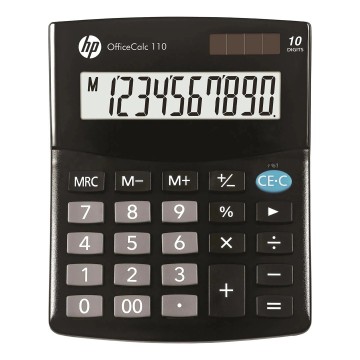 HP Calculator office HP OC 110/INT BX  10-digit display  125x101x33mm  black