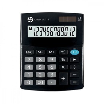 HP Calculator office HP OC 112/INT BX  12-digit display  125x101x33mm  black