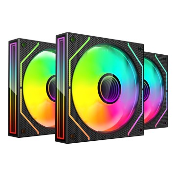 Mars Gaming MF3DPROKIT computer cooling system Computer case Fan 12 cm Black Mars Gaming MF3DPROKIT computer cooling system Computer case Fan 12 cm Black