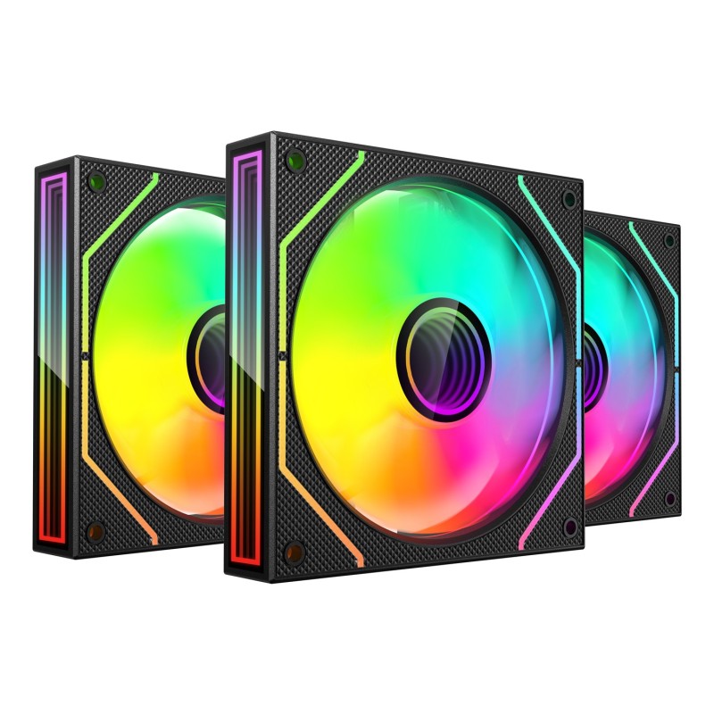 Mars Gaming MF3DPROKIT computer cooling system Computer case Fan 12 cm Black Mars Gaming MF3DPROKIT computer cooling system Computer case Fan 12 cm Black