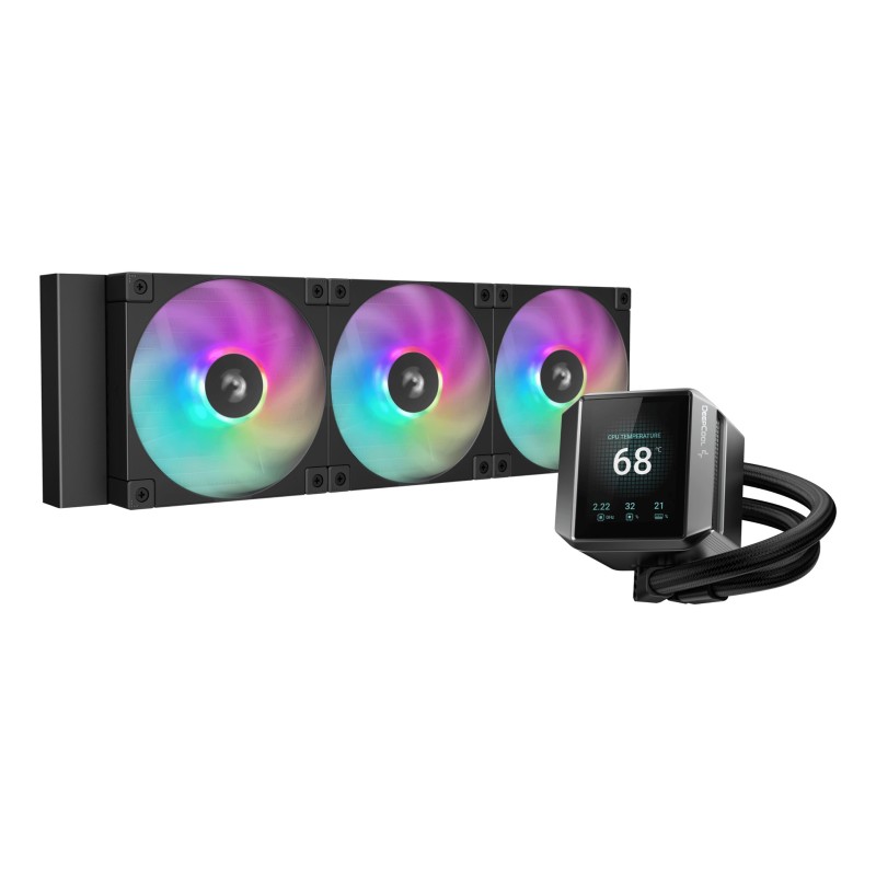 DeepCool MYSTIQUE 360 ARGB Processor All-in-one liquid cooler 12 cm Black 1 pc(s) DeepCool MYSTIQUE 360 ARGB Processor All-in-one liquid cooler 12 cm Black 1 pc(s)