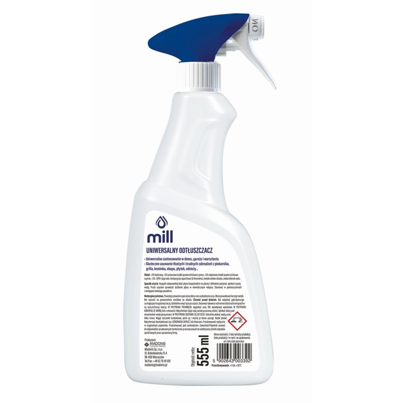 Mill Clean universal degreaser for greasy stains 555 ml Mill Clean universal degreaser for greasy stains 555 ml