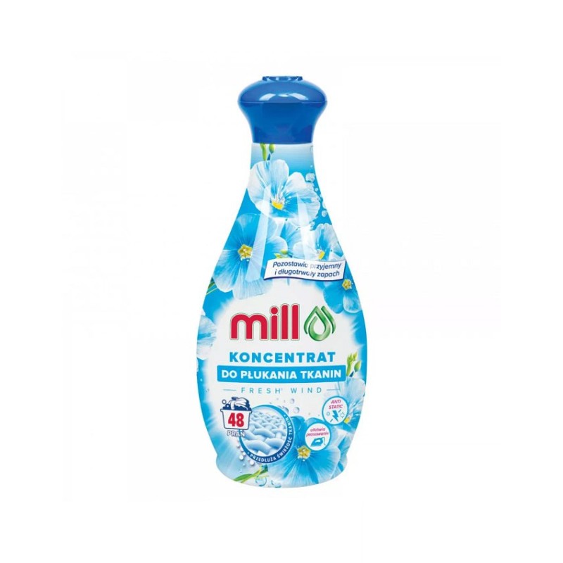 MILL Fabric softener concentrate FRESH WIND 1.3 l  48 rinses MILL Fabric softener concentrate FRESH WIND 1.3 l  48 rinses