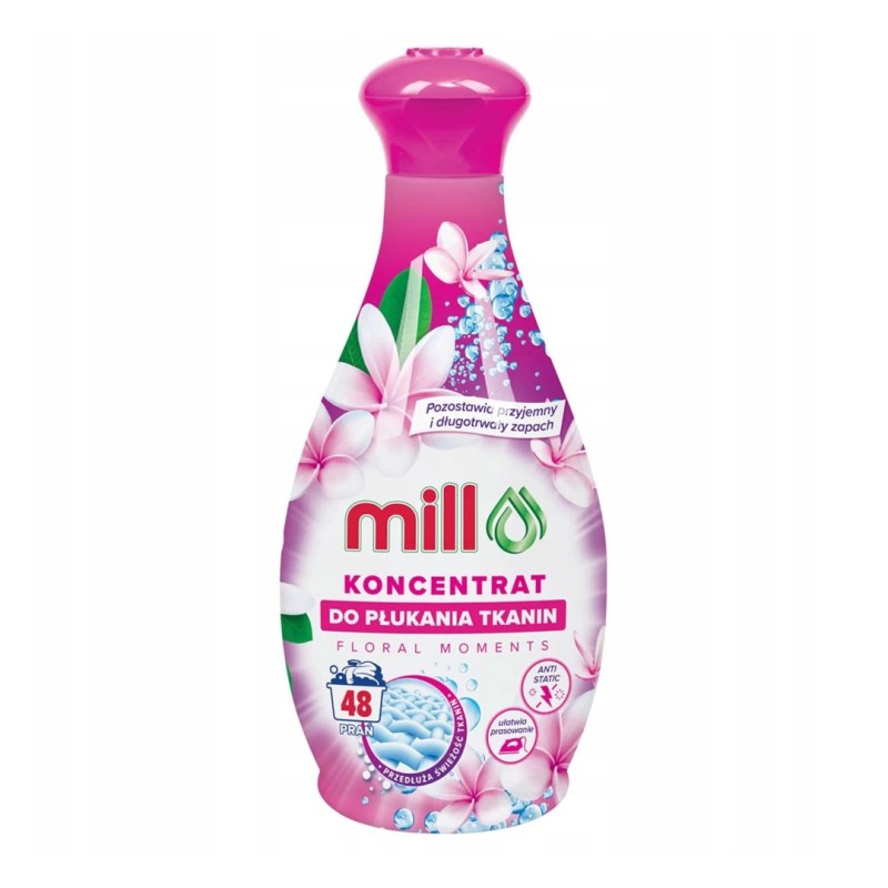 MILL Fabric softener concentrate FLORAL MOMENTS 1.3 l  48 rinses MILL Fabric softener concentrate FLORAL MOMENTS 1.3 l  48 rinses
