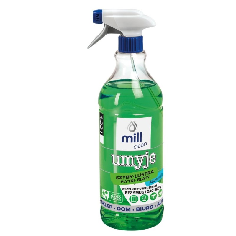 Mill Clean Wash liquid for cleaning windows  glass  mirrors  tiles with lily of the valley fragrance 1.22 L Mill Clean Wash liquid for cleaning windows  glass  mirrors  tiles with lily of the valley fragrance 1.22 L