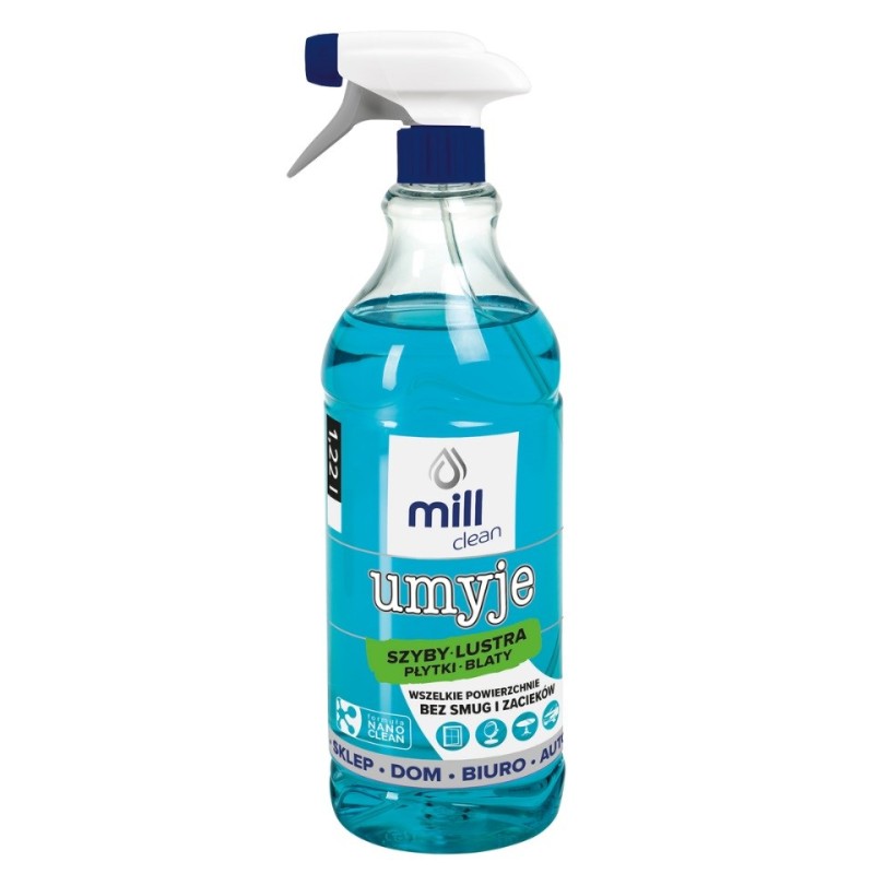 Mill Clean Wash liquid for cleaning windows  glass  mirrors  tiles 1.22 L Mill Clean Wash liquid for cleaning windows  glass  mirrors  tiles 1.22 L