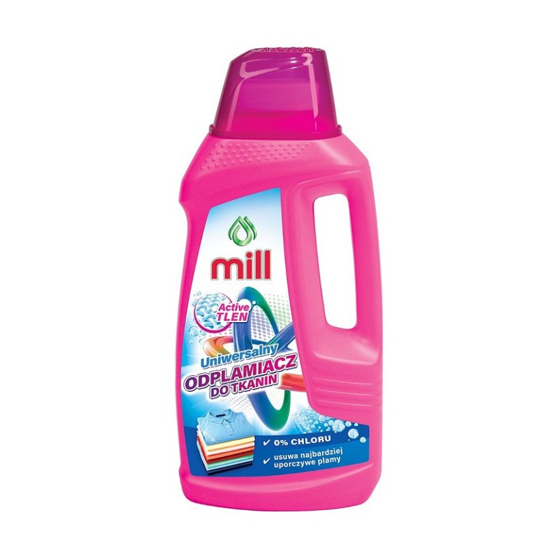 MILL Active Oxygen Stain Remover for Fabrics Universal  0% Chlorine  Removes the Most Stubborn Stains  1.6l (4-pack) MILL Active Oxygen Stain Remover for Fabrics Universal  0% Chlorine  Removes the Most Stubborn Stains  1.6l (4-pack)