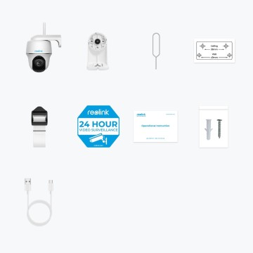 Reolink Argus Series B430 - 5MP Outdoor Wi-Fi Camera  Pan & Tilt  Person/Vehicle/Animal Detection  Color Night Vision