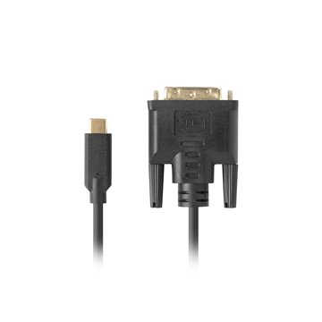 Lanberg CA-CMDV-10CU-0018-BK video cable adapter 1.8 m USB Type-C DVI-D Black