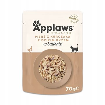 APPLAWS Natural Cat Food Chicken with rice - wet cat food - 70g