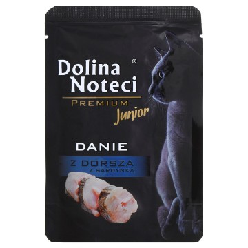 Dolina Noteci Premium Cod and sardine dish - wet food for kittens - 85g