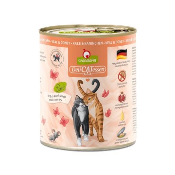 GRANATAPET DeliCATessen Veal and coney - wet cat food - 800g