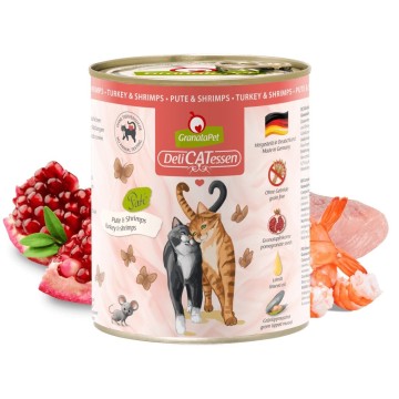 GRANATAPET DeliCATessen Turkey and shrimps - wet cat food - 800g