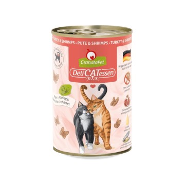 GRANATAPET DeliCATessen Turkey and shrimps - wet cat food - 400g