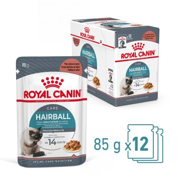 ROYAL CANIN FCN Hairball Care chunks in gravy - wet cat food - 12x85 g