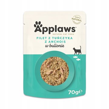 APPLAWS Tuna fillet with anchovy & seaweed in broth - wet cat food - 70g