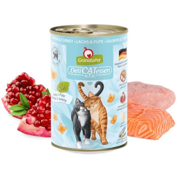 GRANATAPET DeliCATessen Salmon and turkey - wet cat food - 400g
