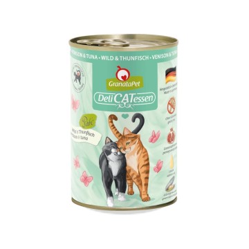 GRANATAPET DeliCATessen Venison and tuna - wet cat food - 400g