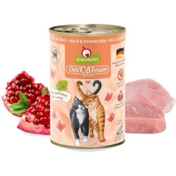 GRANATAPET DeliCATessen Veal and coney - wet cat food - 400g
