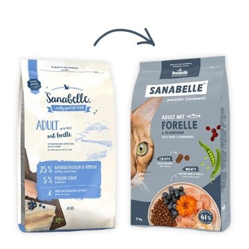 BOSCH Sanabelle Life Adult Trout with blueberries - dry cat food - 8kg