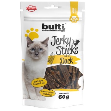 BULTI Jerky sticks rich in duck - cat treats - 60g